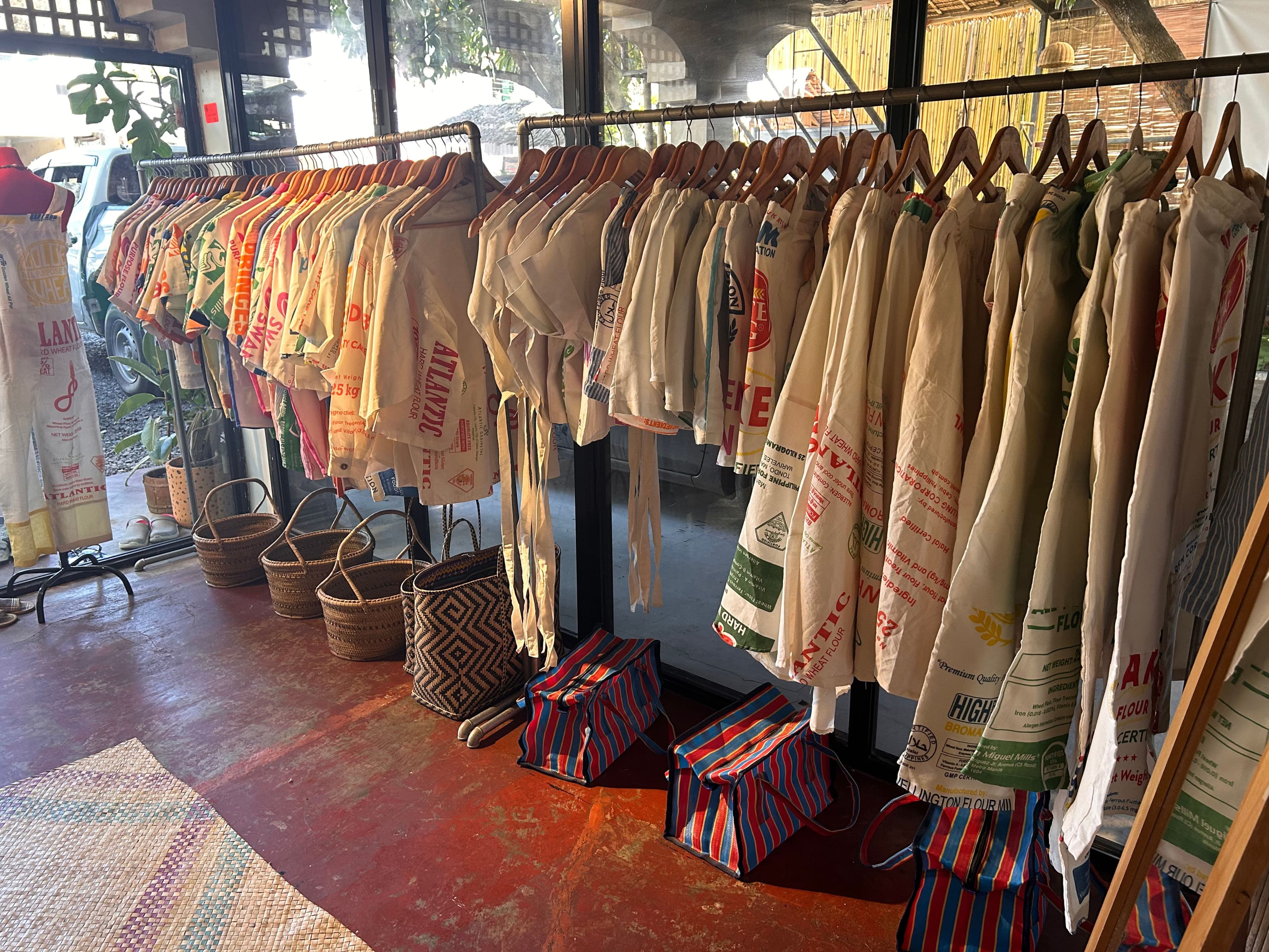 AraPilak sustainable flour sack polo clothing in Puerto Princesa